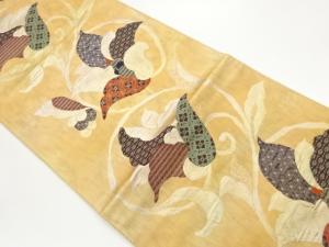 花唐草模様織出し名古屋帯